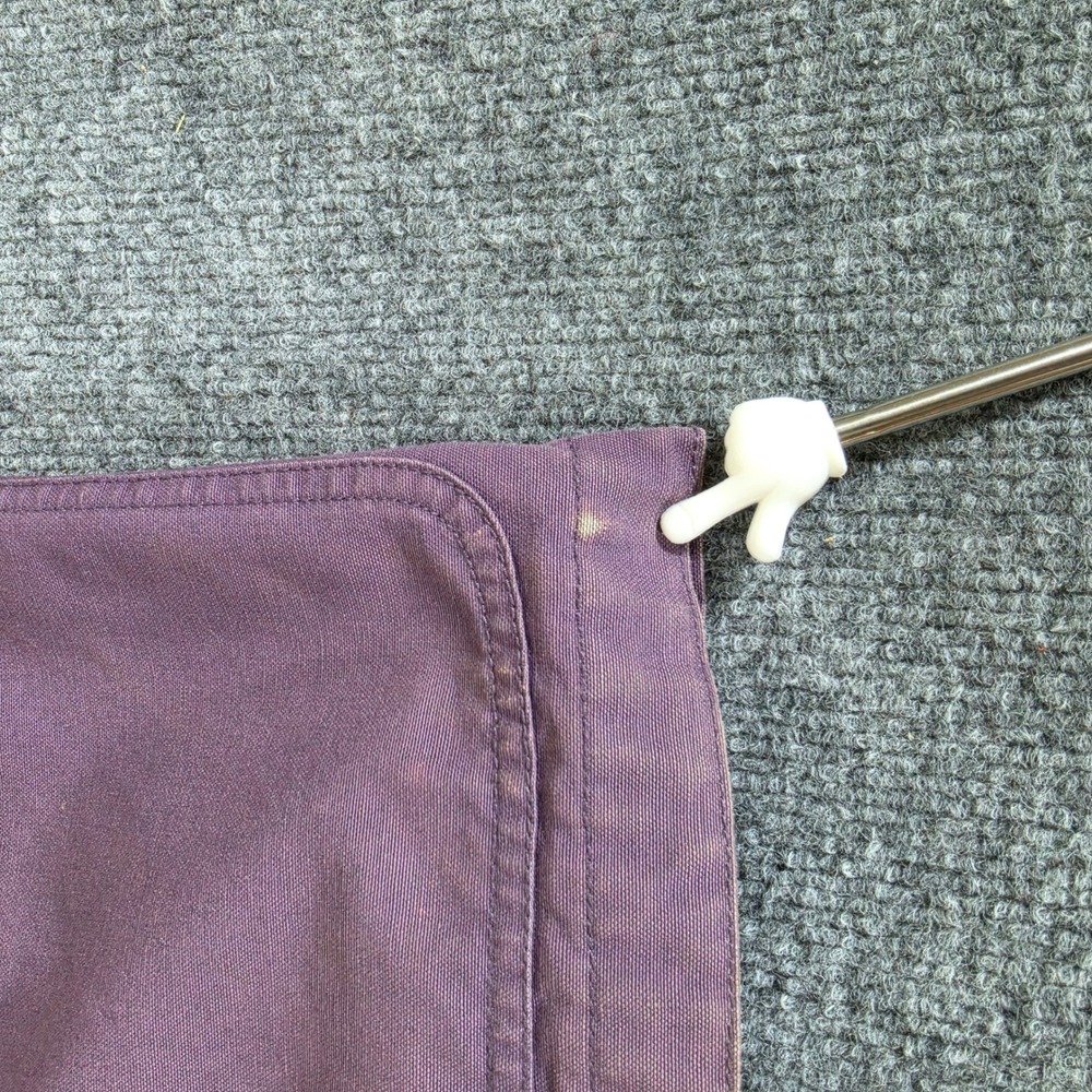 Vintage LL Bean Womens Purple Lined Canvas Barn Jacket Corduroy Trim XS Fall - Picture 6 of 9